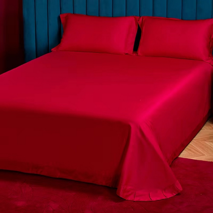 91家纺网 家纺一手货源 找家纺 晶缦家纺 2025新款喷气全棉13376婚庆绣花四件套 永结同心