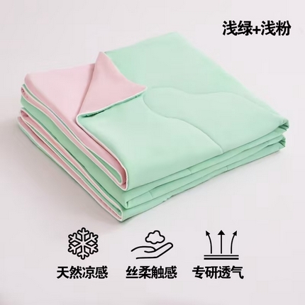 91家纺网 家纺一手货源 找家纺 （总）恒科家纺 2025新款雪纱冰丝凉感被 李官奇大豆凉感清凉透气夏被子被芯(提供买家秀)