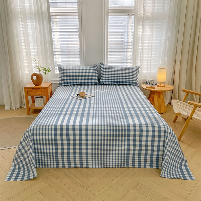 91家纺网 家纺一手货源 找家纺 （总）美梦里 2025新款无印老粗布床单凉席席子