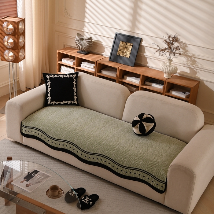 91家纺网 家纺一手货源 找家纺 （总）沐沐2026新款异形波点沙发垫