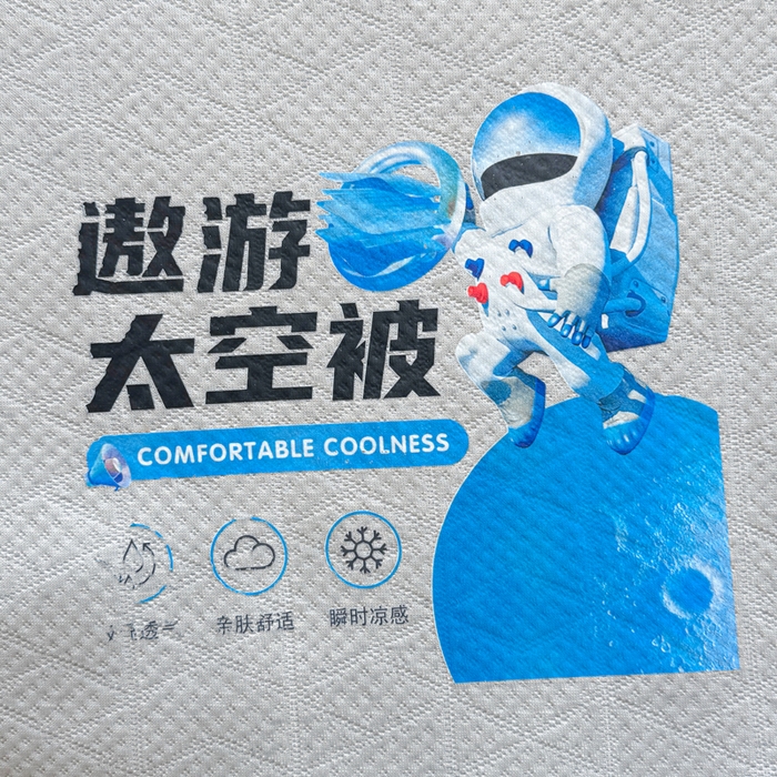 91家纺网 家纺一手货源 找家纺 阿牛席业 2025春夏新款双面云母夏被夏凉被空调被 太空-雪山灰