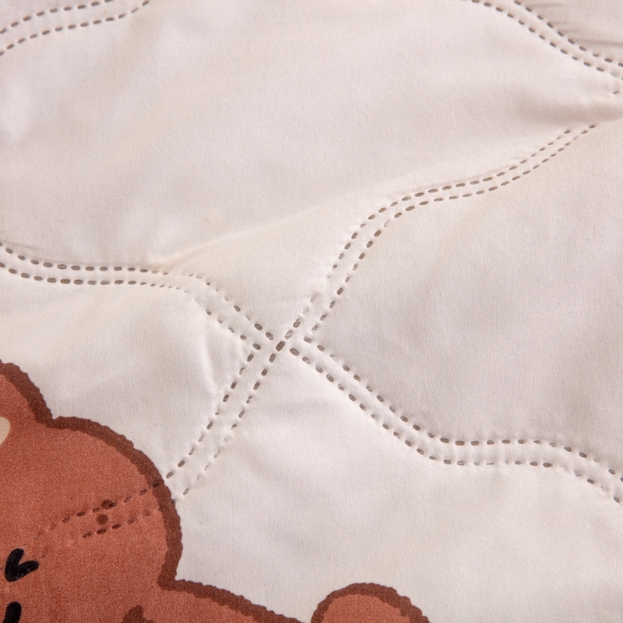 91家纺网 家纺一手货源 找家纺 乐居坊2025新款亲肤舒适印花芦荟棉夏凉被四件套 Nice 小熊