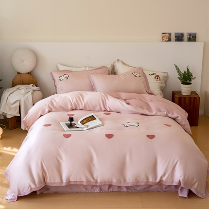 （总）FORTWO家纺原创设计（FOR TWO家纺） 2025新款60支兰精天丝毛巾绣四件套-断角款