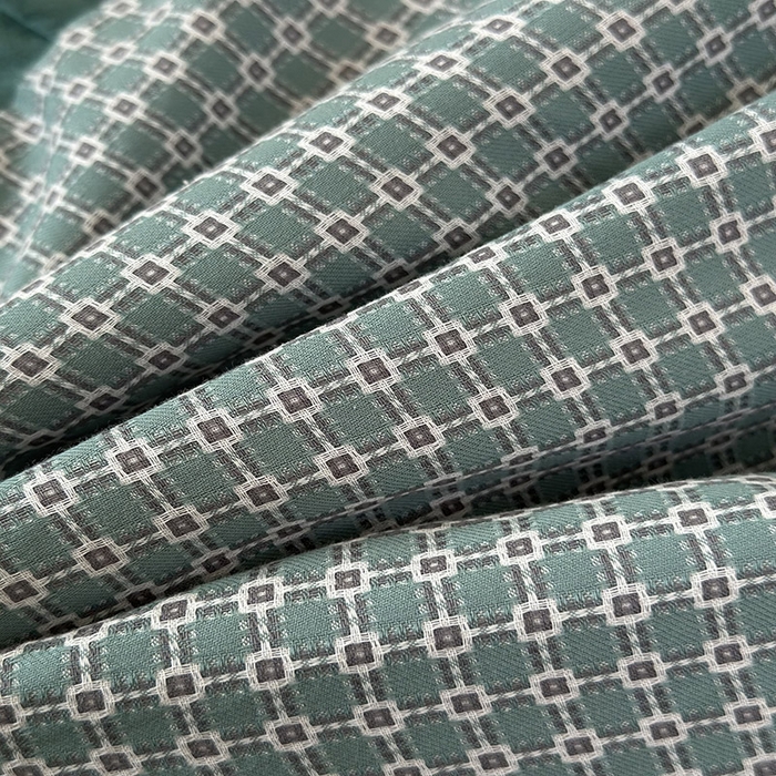 91家纺网 家纺一手货源 找家纺 芯洲 2025年新款全棉双层纱荞麦克枕头枕芯 波点格-蓝