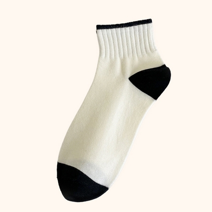 91家纺网 家纺一手货源 找家纺 （总）良品汇馆女脚跟撞色短袜