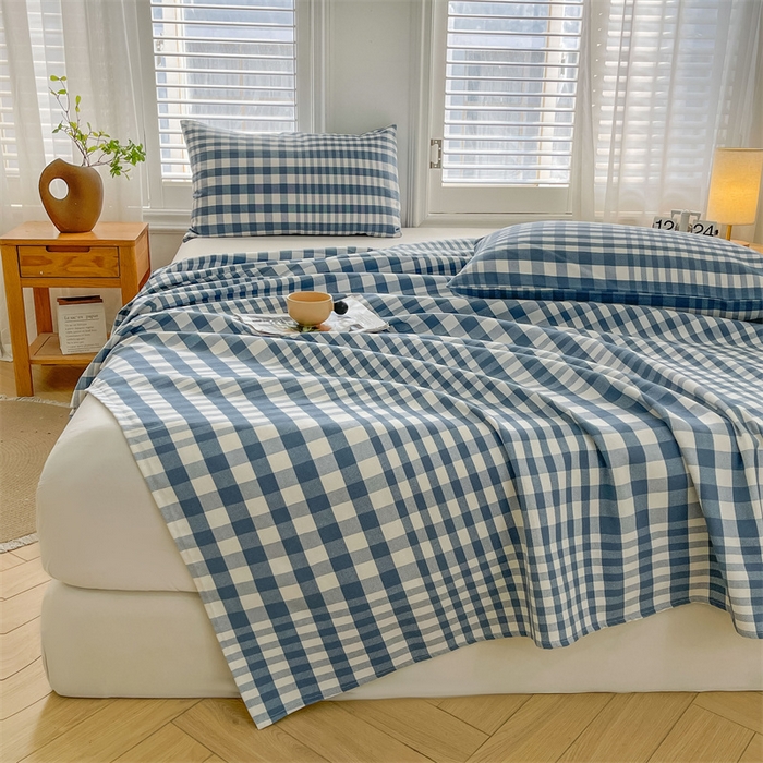 91家纺网 家纺一手货源 找家纺 （总）美梦里 2025新款无印老粗布床单凉席席子