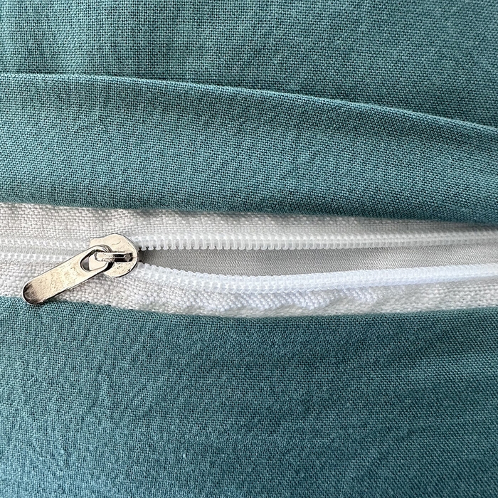 91家纺网 家纺一手货源 找家纺 芯洲 2025年新款全棉双层纱荞麦克枕头枕芯 波点格-绿