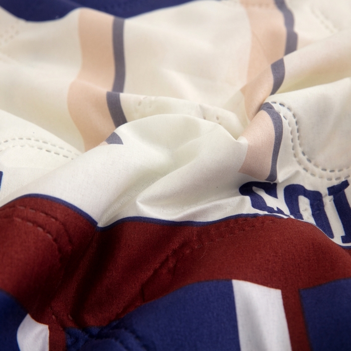 91家纺网 家纺一手货源 找家纺 乐居坊2025新款亲肤舒适印花芦荟棉夏凉被四件套 高校风云