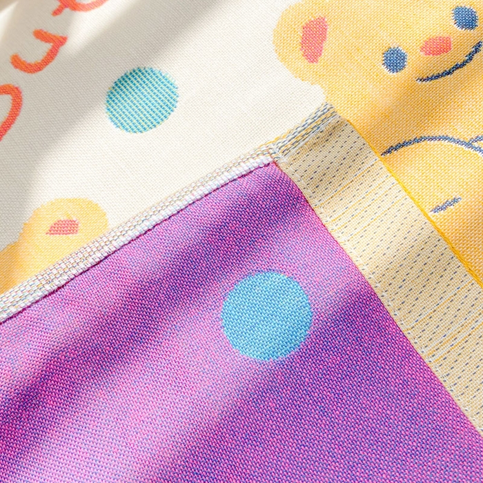 91家纺网 家纺一手货源 找家纺 美宜家 2025新款40*60儿童纯棉A类纱布枕巾乳胶专用高档枕巾 萌宠 一只