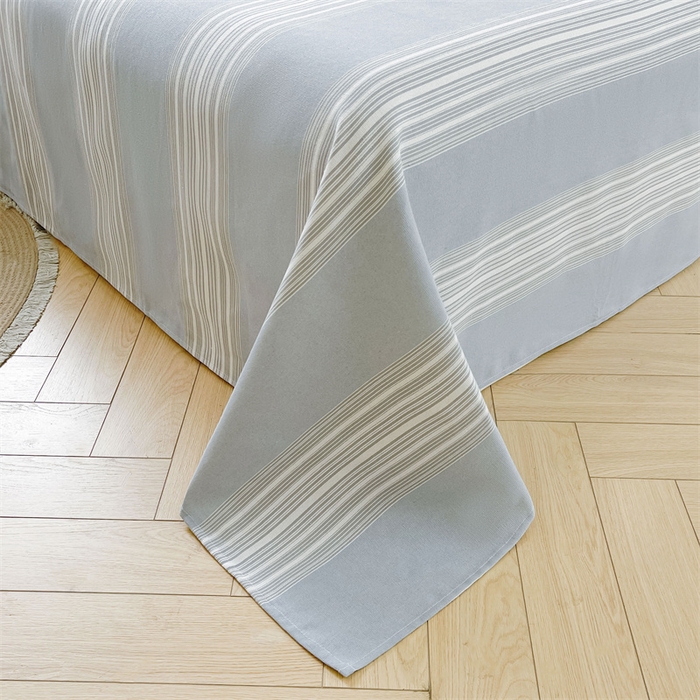 91家纺网 家纺一手货源 找家纺 美梦里 2025新款无印老粗布床单凉席席子 流年灰