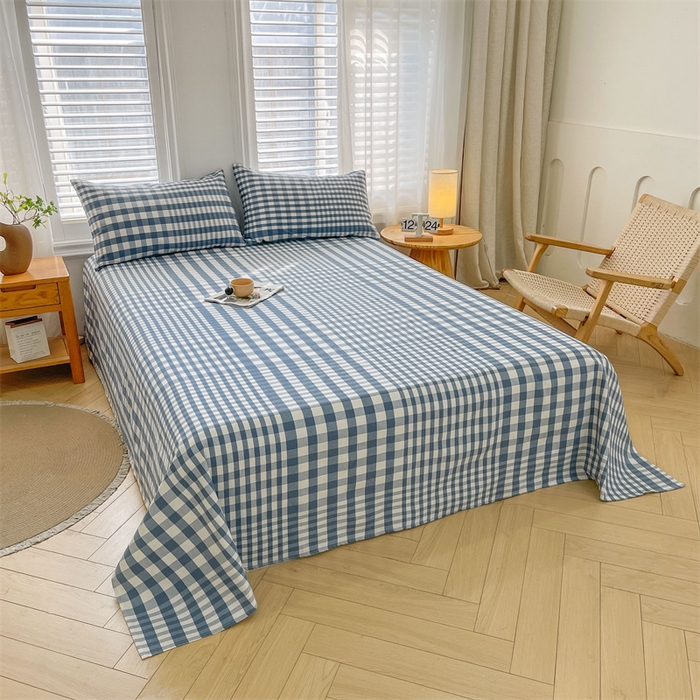 91家纺网 家纺一手货源 找家纺 （总）美梦里 2025新款无印老粗布床单凉席席子