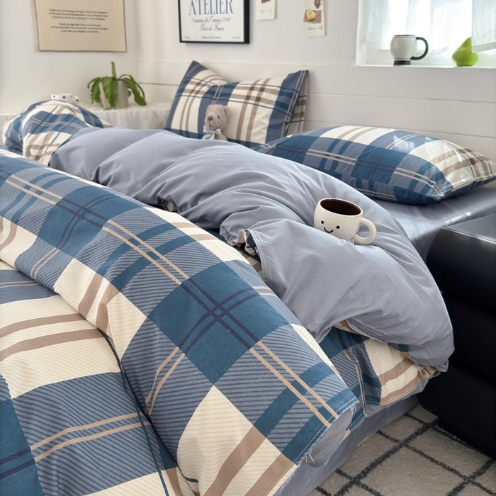 91家纺网 家纺一手货源 找家纺 可可家纺 2025新款印花卡通芦荟棉四件套亲肤床单被套三件套 品味时尚