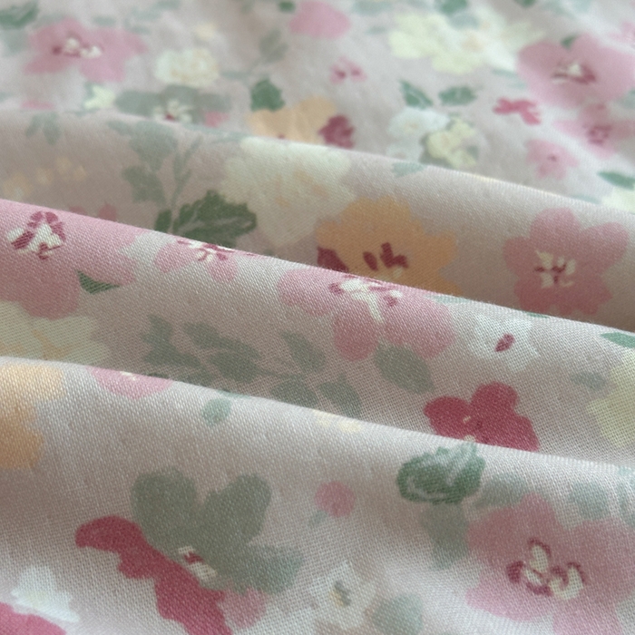 91家纺网 家纺一手货源 找家纺 淑女公社家纺  2025春夏新款法式纯棉双层纱夏被床盖四件套 繁花