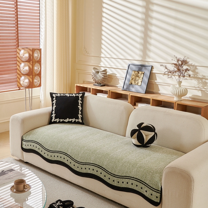 91家纺网 家纺一手货源 找家纺 （总）沐沐2026新款异形波点沙发垫