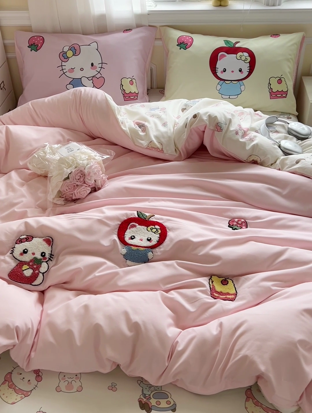 91家纺网 家纺一手货源 找家纺 一霖家纺 2025新款高克重云朵棉数码印花＋毛巾绣四件套