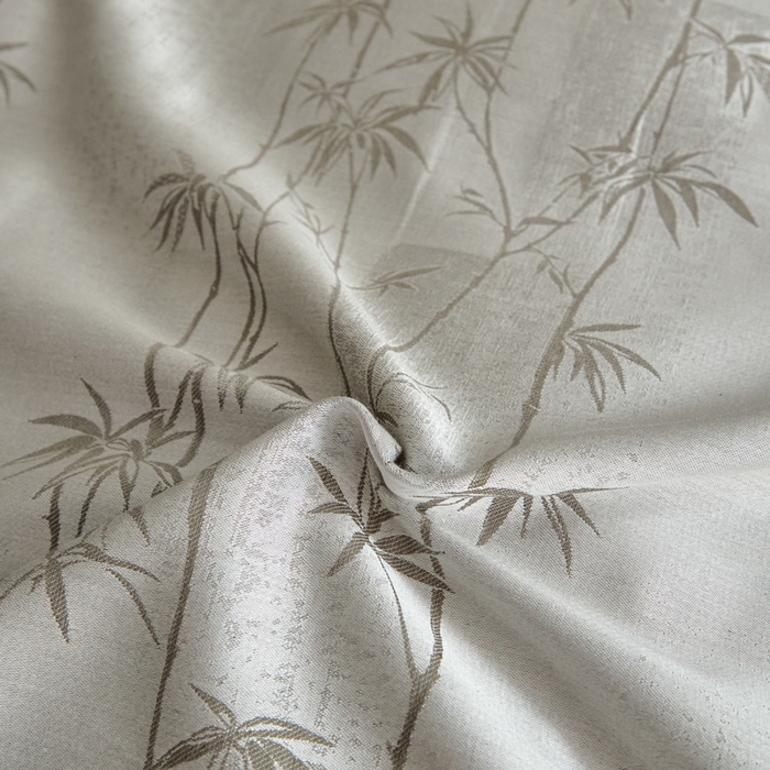 91家纺网 家纺一手货源 找家纺 琪格格纺织  2025新款色织天丝棉提花四件套 竹溪-绿