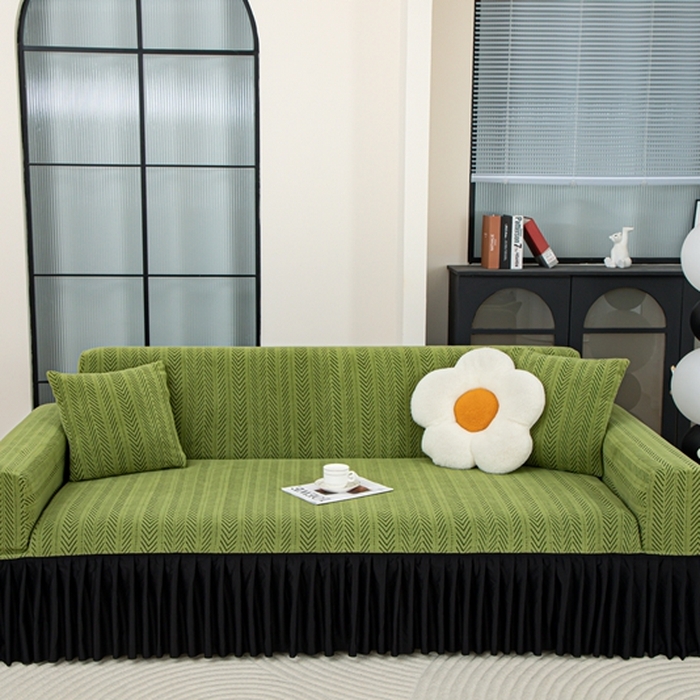 91家纺网 家纺一手货源 找家纺 （总）沐沐2026新款沐熙黑纱沙发套