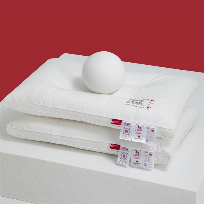 91家纺网 家纺一手货源 找家纺 爱来伊2025新款A类全棉三防枕头酒店枕纯棉酒店三防枕芯枕头  三防-中枕