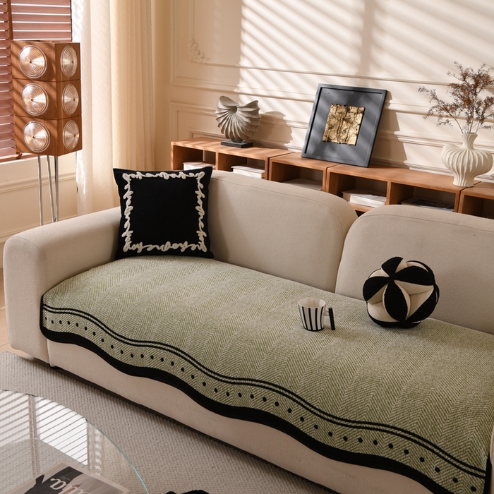 91家纺网 家纺一手货源 找家纺 （总）沐沐2026新款异形波点沙发垫