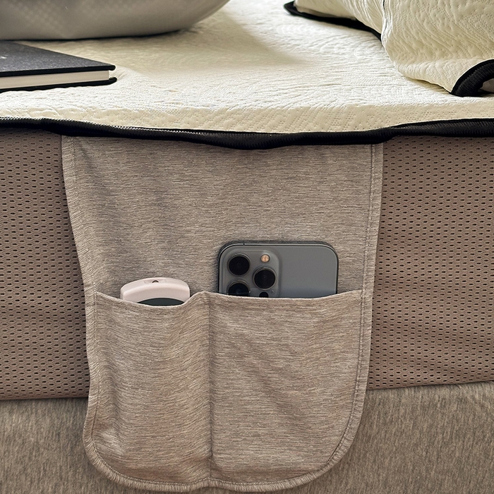 91家纺网 家纺一手货源 找家纺 圆岛家纺 2025新款3D高分子凉感浮雕提花软凉席床笠款三件套 漠语-白