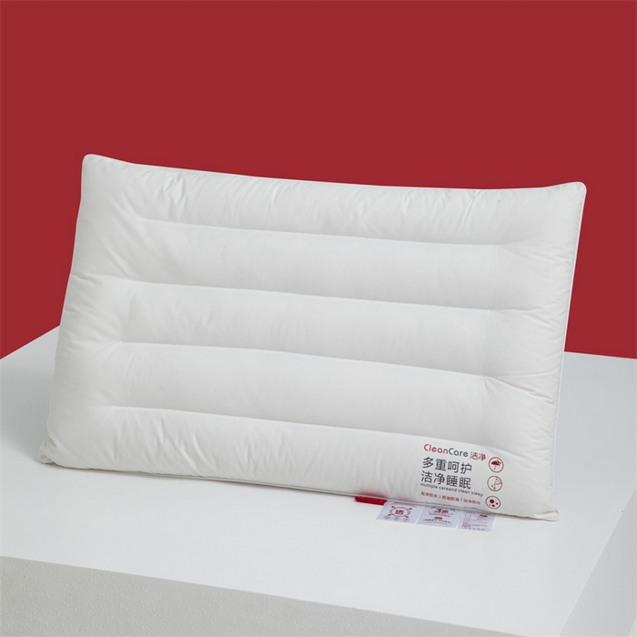 91家纺网 家纺一手货源 找家纺 爱来伊2025新款A类全棉三防枕头酒店枕纯棉酒店三防枕芯枕头  三防-低枕