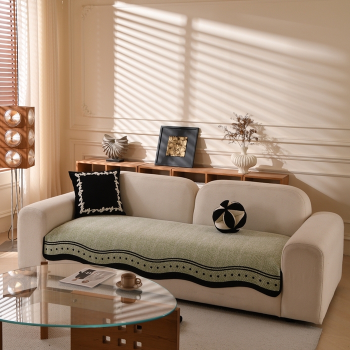 91家纺网 家纺一手货源 找家纺 （总）沐沐2026新款异形波点沙发垫