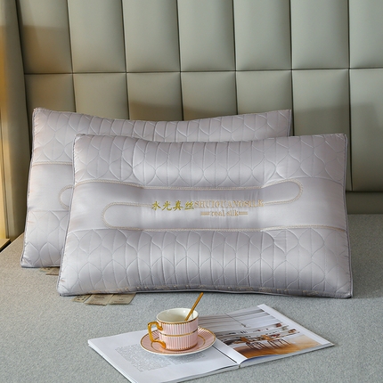 91家纺网 家纺一手货源 找家纺 （总）爱来依2025新款莫代尔水光真丝乳胶枕芯48*74cm