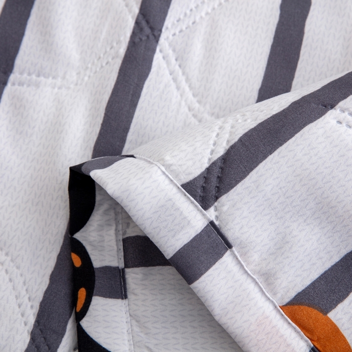 91家纺网 家纺一手货源 找家纺 乐居坊2025新款亲肤舒适印花芦荟棉夏凉被四件套 呆萌狗