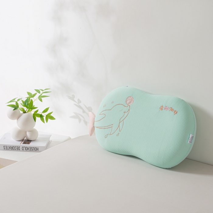 91家纺网 家纺一手货源 找家纺 芯链 2025新款亲肤柔软卡通枕头枕芯 小海豚-绿