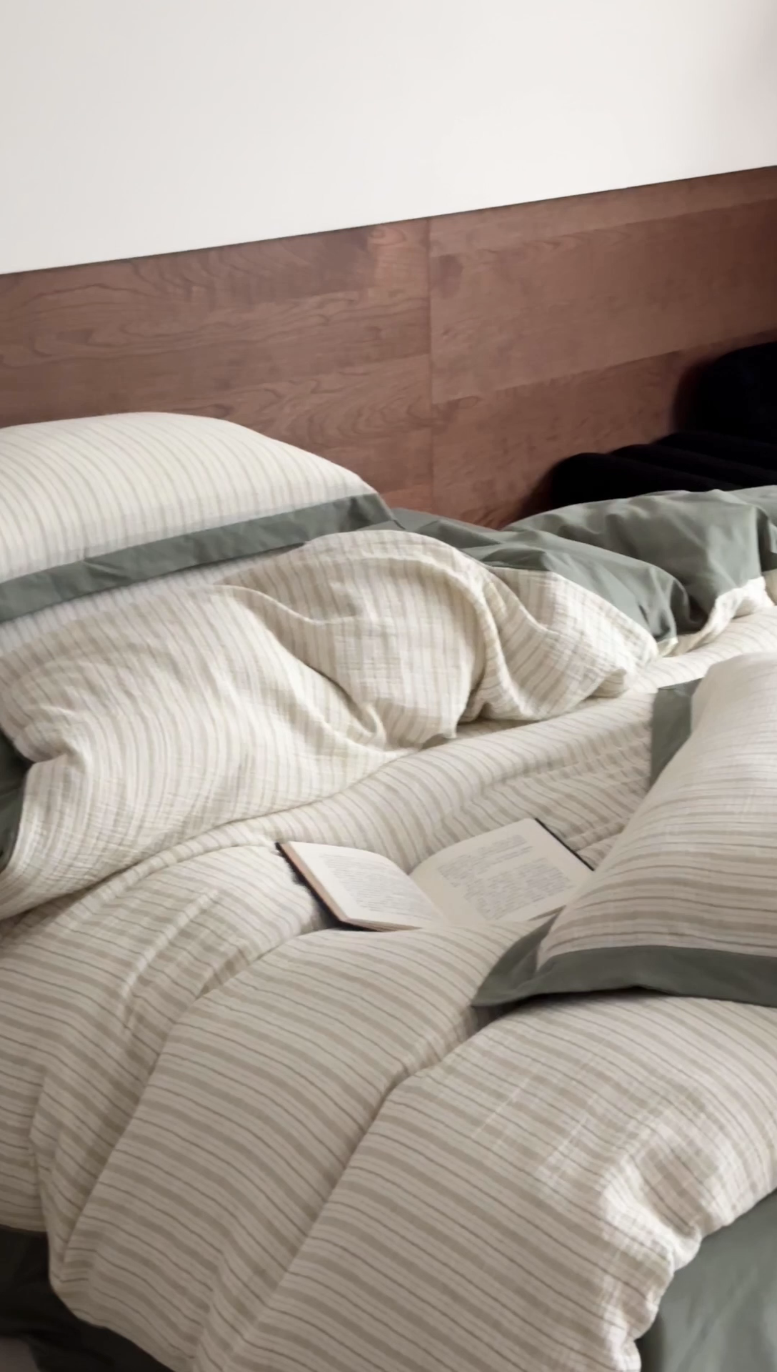 91家纺网 家纺一手货源 找家纺 旷野2025新款全棉纯棉A类婴幼儿级双层纱皱皱纱四件套 理想三旬-绿