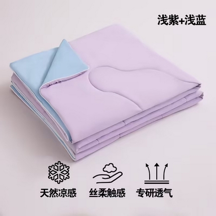 91家纺网 家纺一手货源 找家纺 （总）恒科家纺 2025新款雪纱冰丝凉感被 李官奇大豆凉感清凉透气夏被子被芯(提供买家秀)