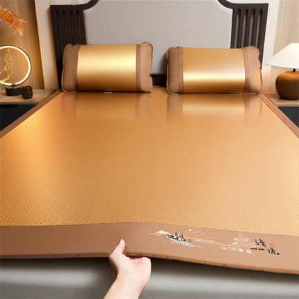 2025新款山河清风冰藤席三明治款 清风古典 无纺布