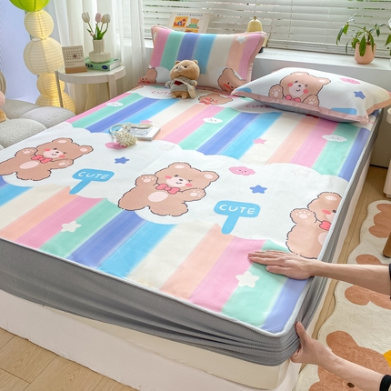 91家纺网 家纺一手货源 找家纺 （总）源舍家纺 2025新款数码印花冰丝席-床笠款