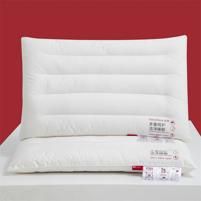 91家纺网 家纺一手货源 找家纺 爱来伊2025新款A类全棉三防枕头酒店枕纯棉酒店三防枕芯枕头  三防-低枕
