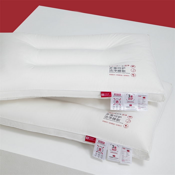 91家纺网 家纺一手货源 找家纺 爱来伊2025新款A类全棉三防枕头酒店枕纯棉酒店三防枕芯枕头  三防-中枕