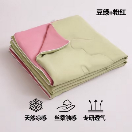 91家纺网 家纺一手货源 找家纺 （总）恒科家纺 2025新款雪纱冰丝凉感被 李官奇大豆凉感清凉透气夏被子被芯(提供买家秀)