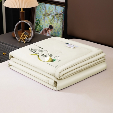 91家纺网 家纺一手货源 找家纺 （总）一博2025新款蚕丝夏凉被
