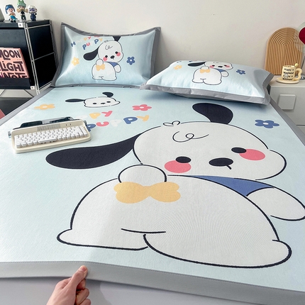 倾慕家纺 800D数码大版冰丝凉席 调皮小狗