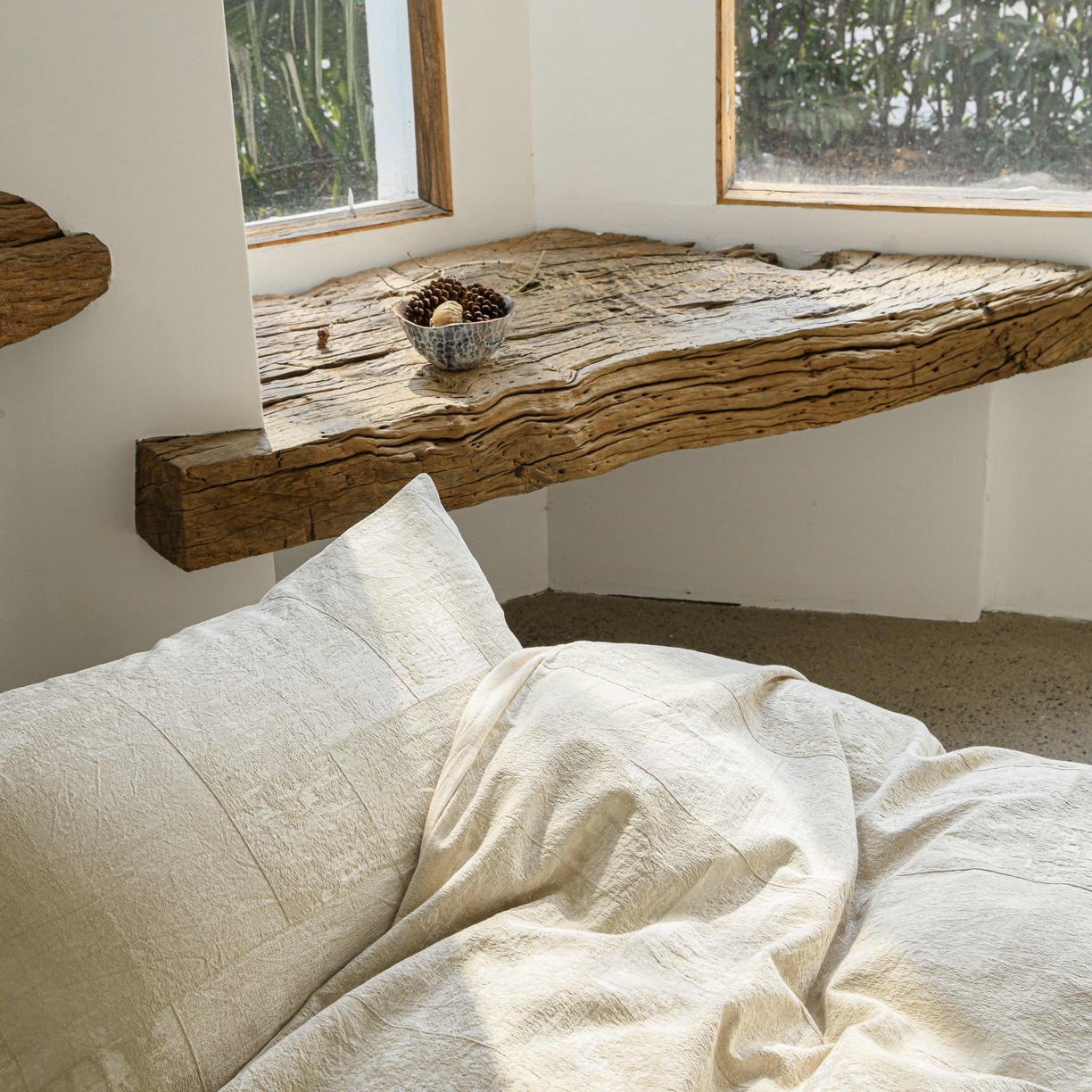 91家纺网 家纺一手货源 找家纺 云上 2025全棉色织大提花床品·侘寂空间   空间-米