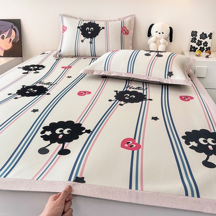 倾慕家纺 A类满天星凉感提花凉席 律动小球