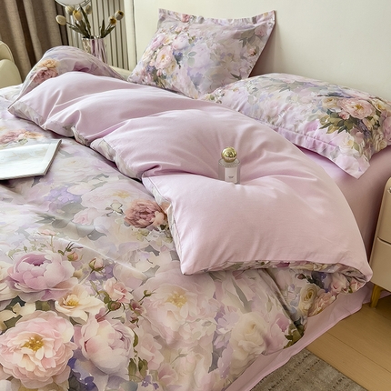 芃成家纺 2025新款A类莱赛尔天丝棉四件套-梦幻花海