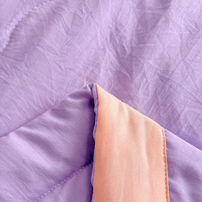 91家纺网 家纺一手货源 找家纺 雪鲨家纺  2025新款A类水洗棉夏被新疆棉花夏凉被空调被可机洗薄被子被芯 紫色