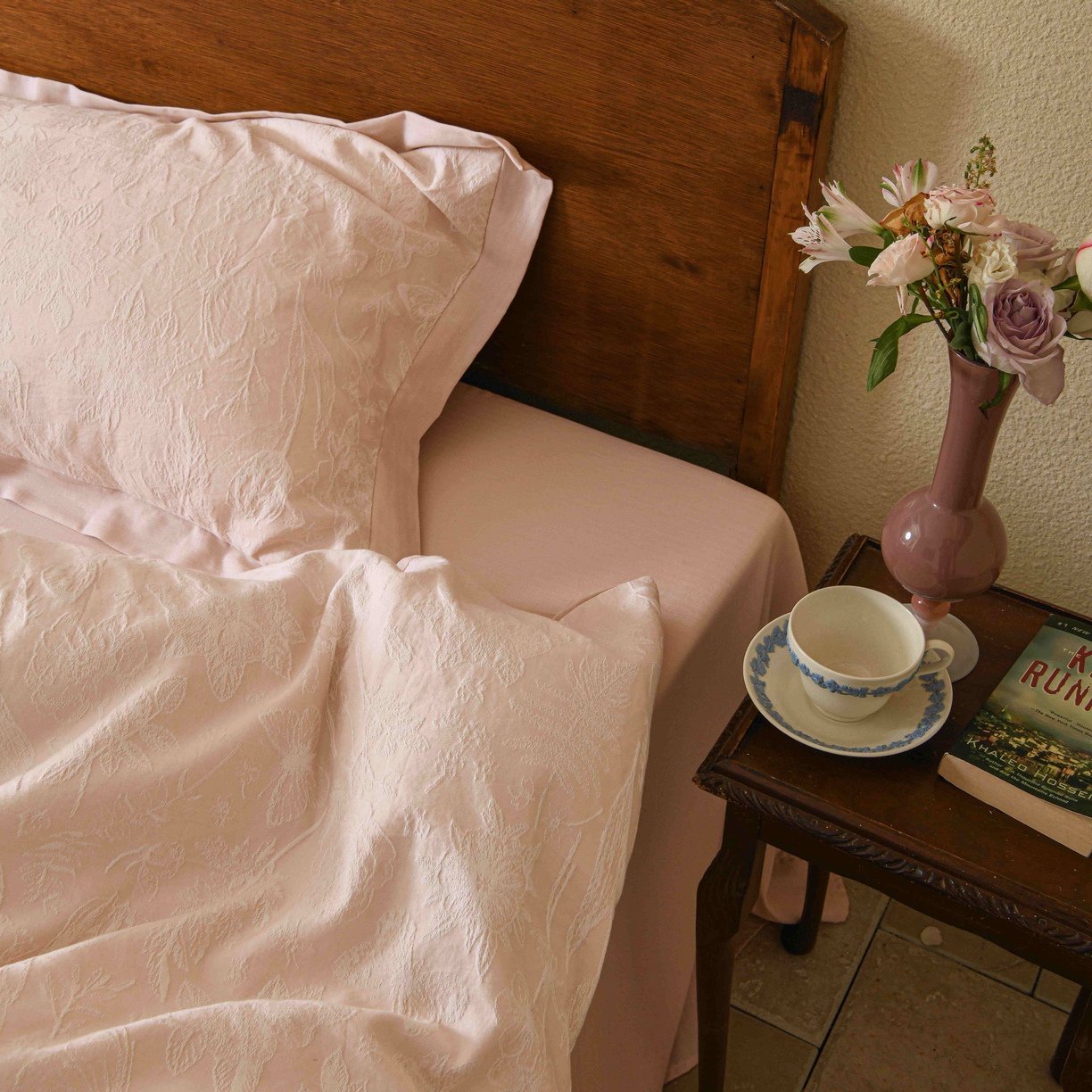 91家纺网 家纺一手货源 找家纺 云上 2025全棉提花床品系列·蝶舞花间 蝴蝶-粉