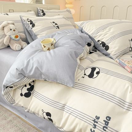 91家纺网 家纺一手货源 找家纺 （总）晨希家居 2025新款全棉卡通印花简约款单被套