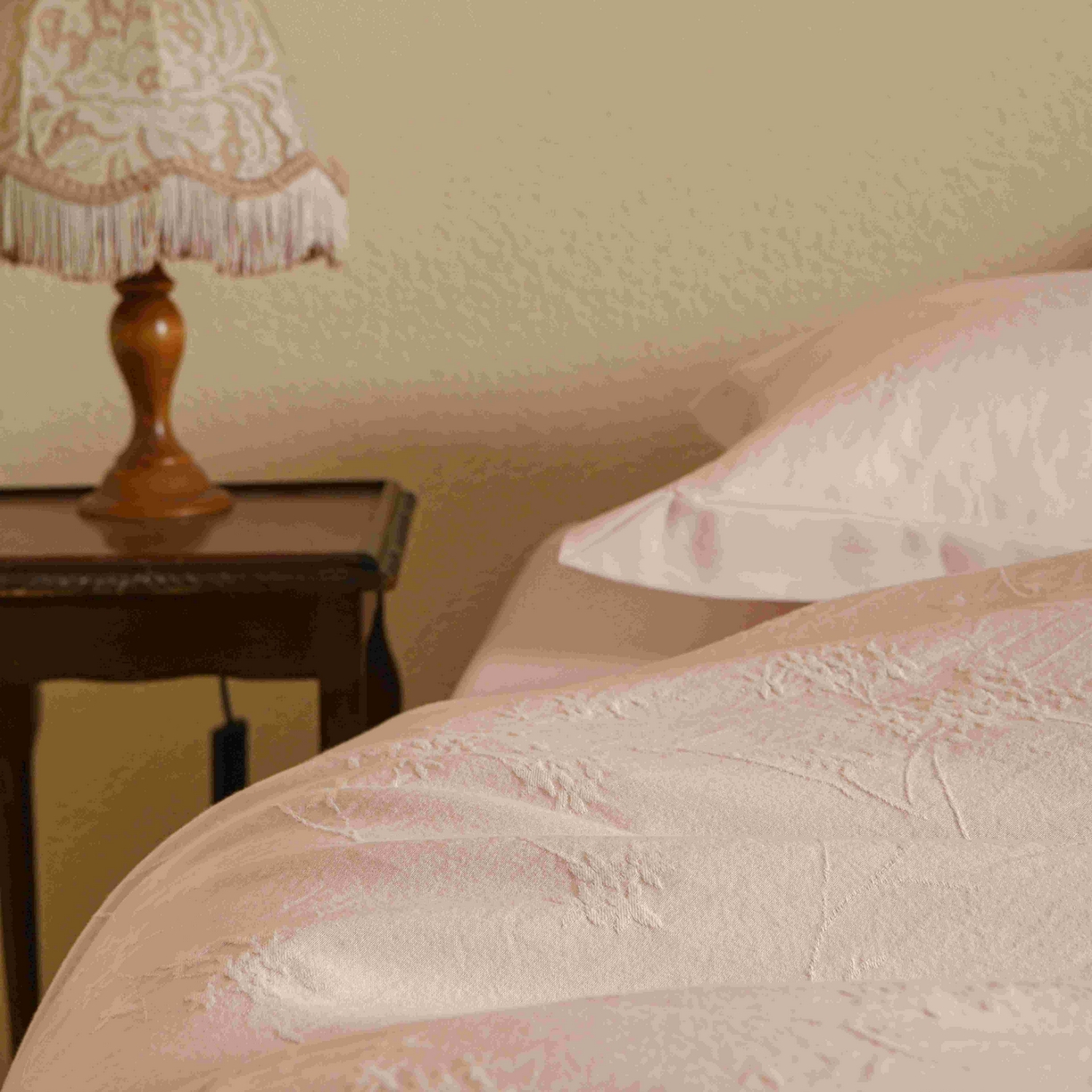 91家纺网 家纺一手货源 找家纺 云上 2025全棉提花床品系列·风铃 风铃-粉