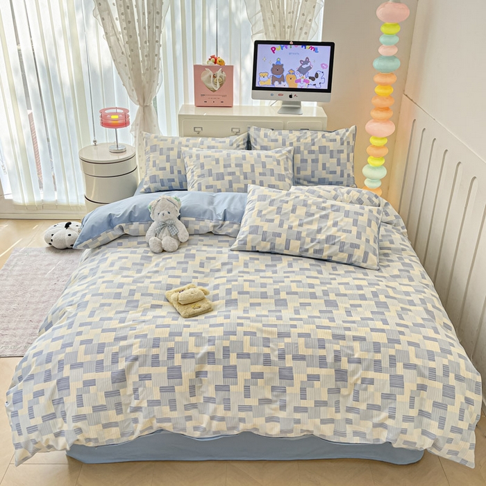 91家纺网 家纺一手货源 找家纺 晨希家居 2025新款全棉卡通活性印花四件套-子影