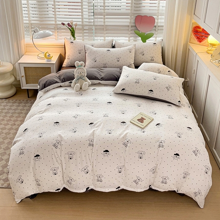 91家纺网 家纺一手货源 找家纺 （总）王朝国际 2025新款直播热款有氧提花有氧双层纱碎花单被套