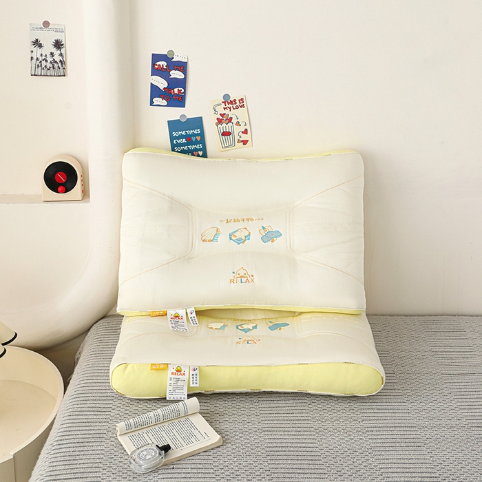 91家纺网 家纺一手货源 找家纺 （总）2025新款一起躺平鸭亲子枕头 莱赛尔超柔护颈可爱枕头