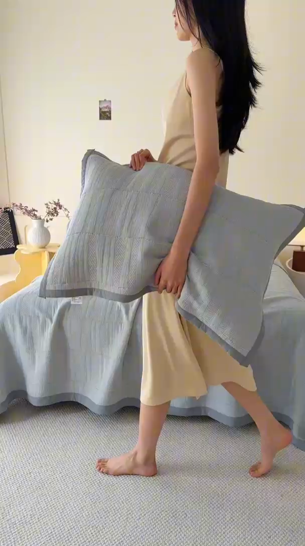 91家纺网 家纺一手货源 找家纺 （总）棠薇家纺  2025新款北欧风盖毯毛巾被