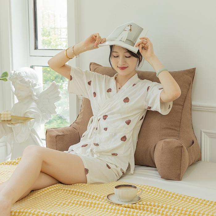 91家纺网 家纺一手货源 找家纺 一兰家纺 2025新款单人床头靠垫护腰靠背靠枕大抱枕抱抱靠 抱抱靠-枫叶棕